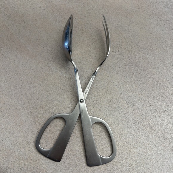 The Unbranded Brand Other - Stainless Steel 18/8 Silver Kitchenware Serving Salad Tongs